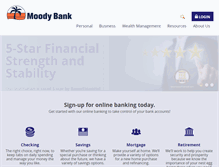 Tablet Screenshot of moodybank.com